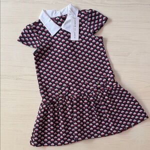 Janie and Jack Blue Dress with Sailboat Print